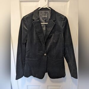 Banana Republic Black Velvet Blazer